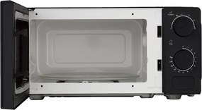 Микровълнова фурна Kumtel HM-20, 600W, 17 л, 6 степени, Таймер, Размразяване, Черен