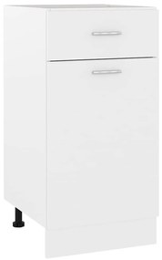 801212 vidaXL Шкаф с чекмеджета "Lyon", бял, 40x46x81,5 см, инженерно дърво