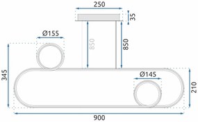 Лампа LED APP810-CP CHROM
