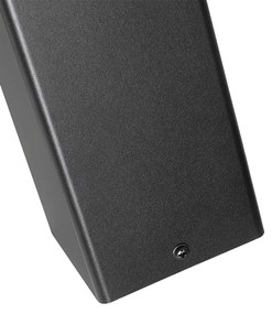 Подова лампа за външно осветление черна 70 см IP44 с димно стъкло - Denmark