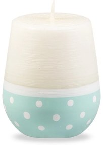 Бяло-тюркоазена свещ , време на горене 32 h Sweetness - Unipar