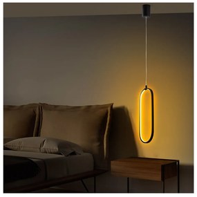 Черно LED висящо осветително тяло Can – Opviq lights