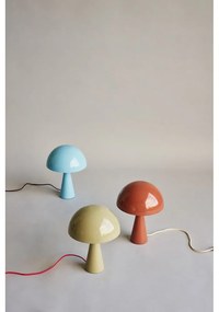 Светлосиня настолна лампа (височина 33 cm) Mush – Hübsch