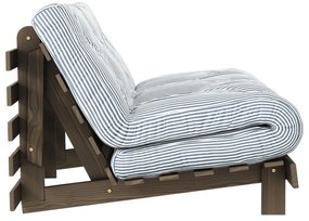 Бял/светлосин разтегателен диван 140 cm Roots - Karup Design