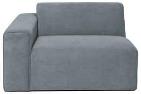 Сив модулен диван от рипсено кадифе (ляв ъгъл) Sting – Scandic