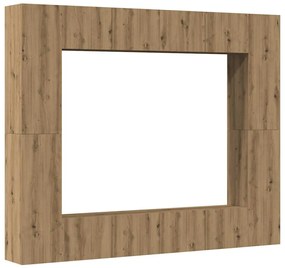 3328954 vidaXL Комплект от 8 части за стенен монтаж на телевизора