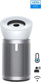 Пречиствател за въздух Dyson Purifier Big+Quiet Formaldehyde BP02 304511-01, 50W, 100 м2, 90 l/s, 10 скорости, 2 въздушни потока, LCD дисплей, Тиха работа, Бял/сребрист