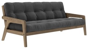 Сив велурен диван 204 cm Grab - Karup Design