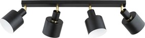 Точково осветително тяло ZORENA 4xE27/15W/230V черно