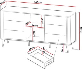Скрин Marly Reg III-Черен