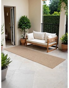 Пътека за открито и закрито в цвят слонова кост и бежово 80x250 cm Duet Kona – NORTHRUGS