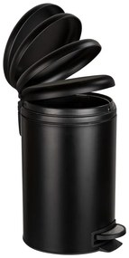 Черна кофа за боклук Easy Close, 12 L Leman - Wenko