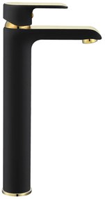 Смесител за мивка  REA Bloom Black gold High