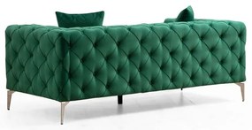 Тъмнозелен кадифен диван 197 cm Como – Artie