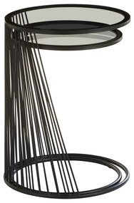 Кръгли маси със стъклен плот в комплект от 2 Trento - Premier Housewares