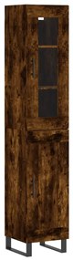 3199518 vidaXL Висок шкаф, опушен дъб, 34,5x34x180 см, инженерно дърво