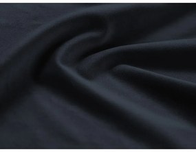 Тъмносин кадифен разтегателен диван с място за съхранение 235 cm Kyoto – Cosmopolitan Design