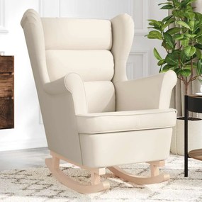 4016926 vidaXL Люлеещ се стол Cream 74x90x102 cm Fabric