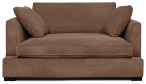 Светлокафяв диван от рипсено кадифе 132 cm Mobby – Scandic