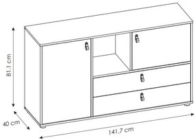 Бюфет Miden 2D2S