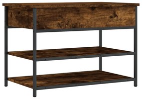 839030 vidaXL Пейка за обувки, опушен дъб, 70x42,5x50 см, инженерно дърво