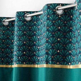 Памучно перде в петролен цвят 140x240 cm Artchic – douceur d'intérieur