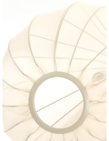 Бежово висящо осветително тяло с текстилен абажур ø 50 cm Itela – Light &amp; Living