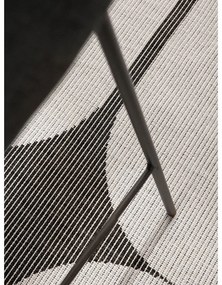 Черно-бял кръгъл килим за открито и закрито ø 160 cm Duet Bowen – NORTHRUGS