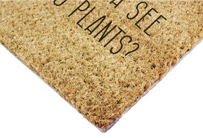Изтривалка от кокосови влакна 40x60 cm Wanna See My Plants – Artsy Doormats