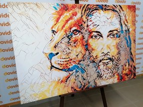 Картина на платно – Всемогъщият с лъв