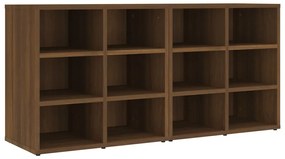 820513 vidaXL Шкафове за обувки, 2 бр, Кафяв дъб, 52,5x30x50 см