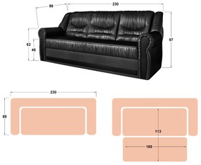 Разтегателно канапе Империал