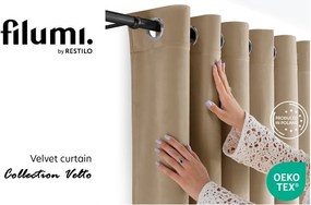 Бежова затъмняваща завеса 265x225 cm Velto – Filumi