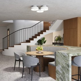 Бяло осветително тяло за таван Omiq – Sollux