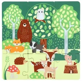 Дървен пъзел, горски животни