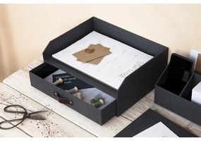 Картонен органайзер за докумнети с чекмедже Walter – Bigso Box of Sweden