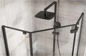 Душ кабина Rea DIAMOND BLACK MAT 100x100