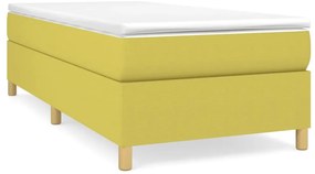 3120936 vidaXL Рамка за легло зелена 90x200 см плат