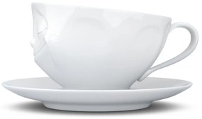 Бяла порцеланова чаша за кафе Happy, обем 200 ml - 58products