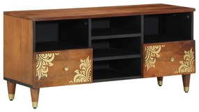 Sonata H ТВ шкаф 100x33x46 см от масивно мангово дърво