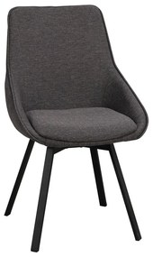 Сив въртящ се стол Alison - Rowico