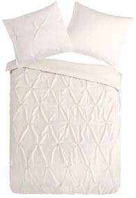 Кремаво единично удължено спално бельо от микрофибър 140x220 cm Pure Elegance – Good Morning