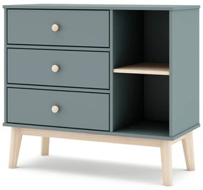 Детски скрин сиво-зелен 90x81x40 cm Esteban – Marckeric