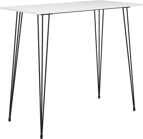 3057420 vidaXL Бар комплект от 7 части, бяло и черно