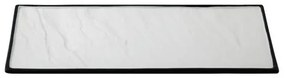 Horecano - Порцеланово плато с матов черен ръб 30x14см-BUFFET-(F2935BY-12W)