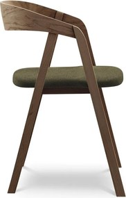 Зелен трапезен стол от масивна дървесина Erika – Makamii