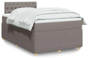 3287434 vidaXL Боксспринг легло с матрак, таупе, 120x200 см, плат