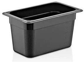 Plast Port - Поликарбонатен гастронорм черен 1/2 h200мм 265х325мм 11.7л (PCP12200-B)(46112200)