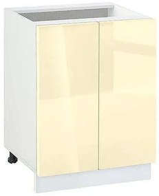 НОВ Долен шкаф МДФ Глосмакс 602 (60см) Бял