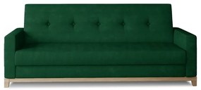 Зелен кадифен сгъваем/с място за съхранение диван 216 cm Selene – ELTAP